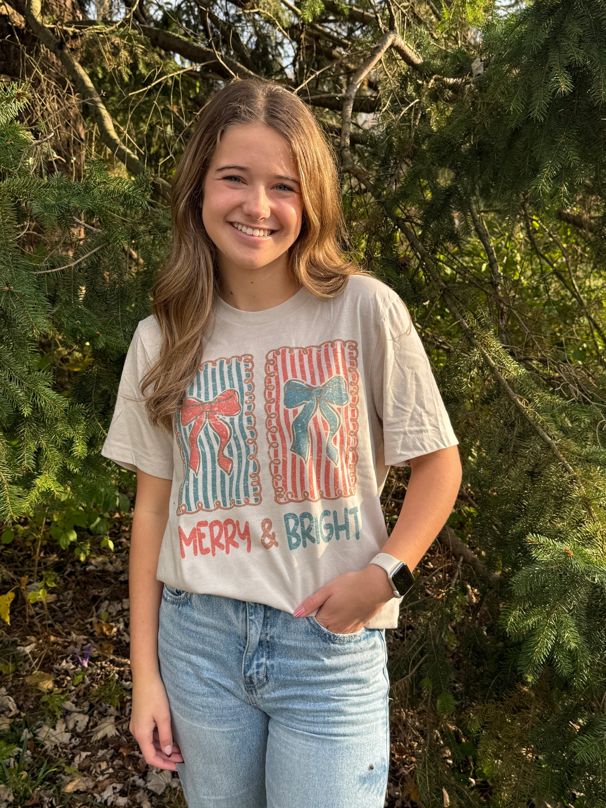 Merry and Bright Stamps Graphic Tee