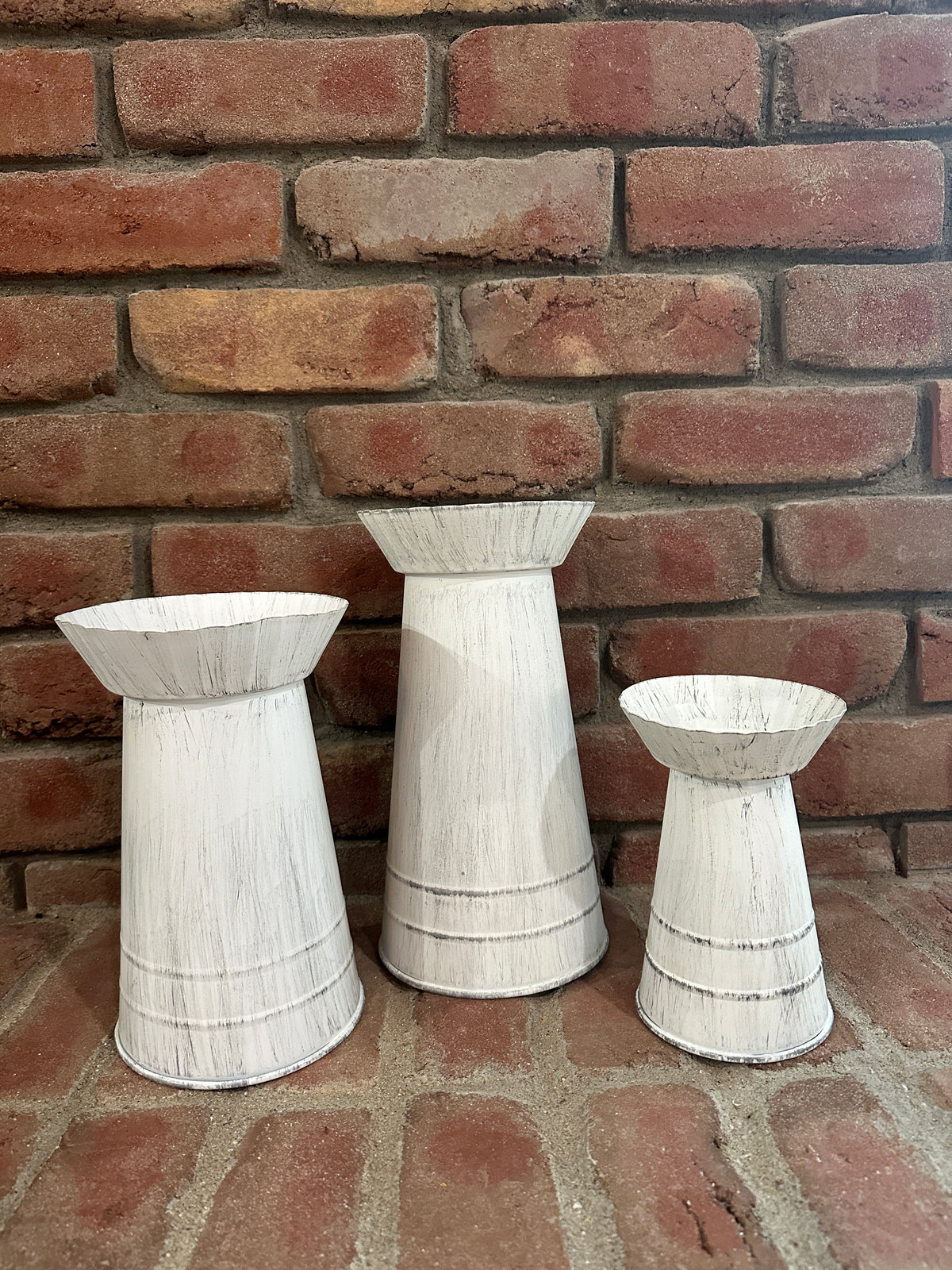 Candle Pillar Holders - Set of Three