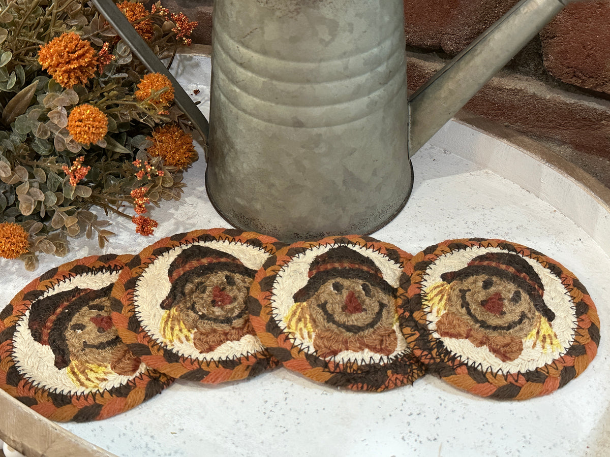 Scarecrow Coasters - Set of 4