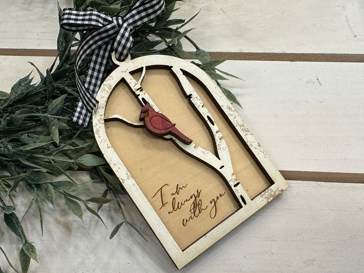 Handmade Always with You Cardinal Ornament