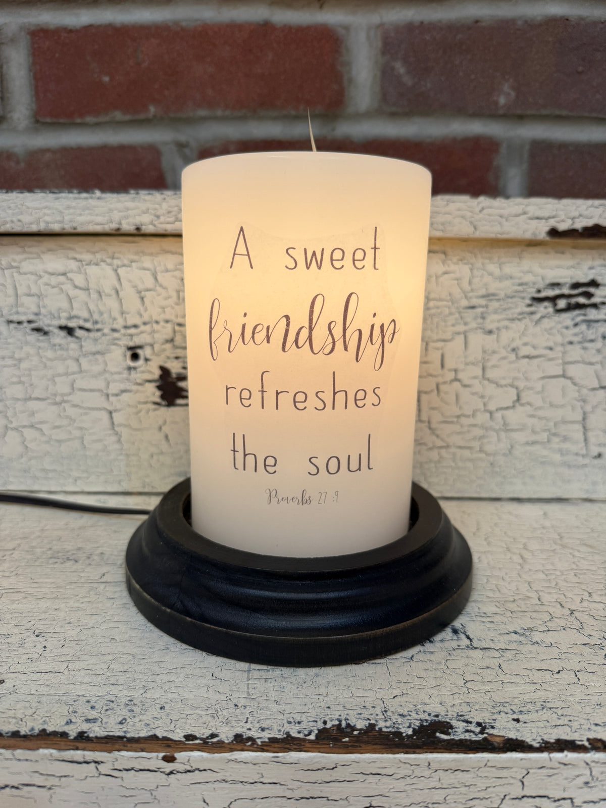 Friendship Candle Sleeve
