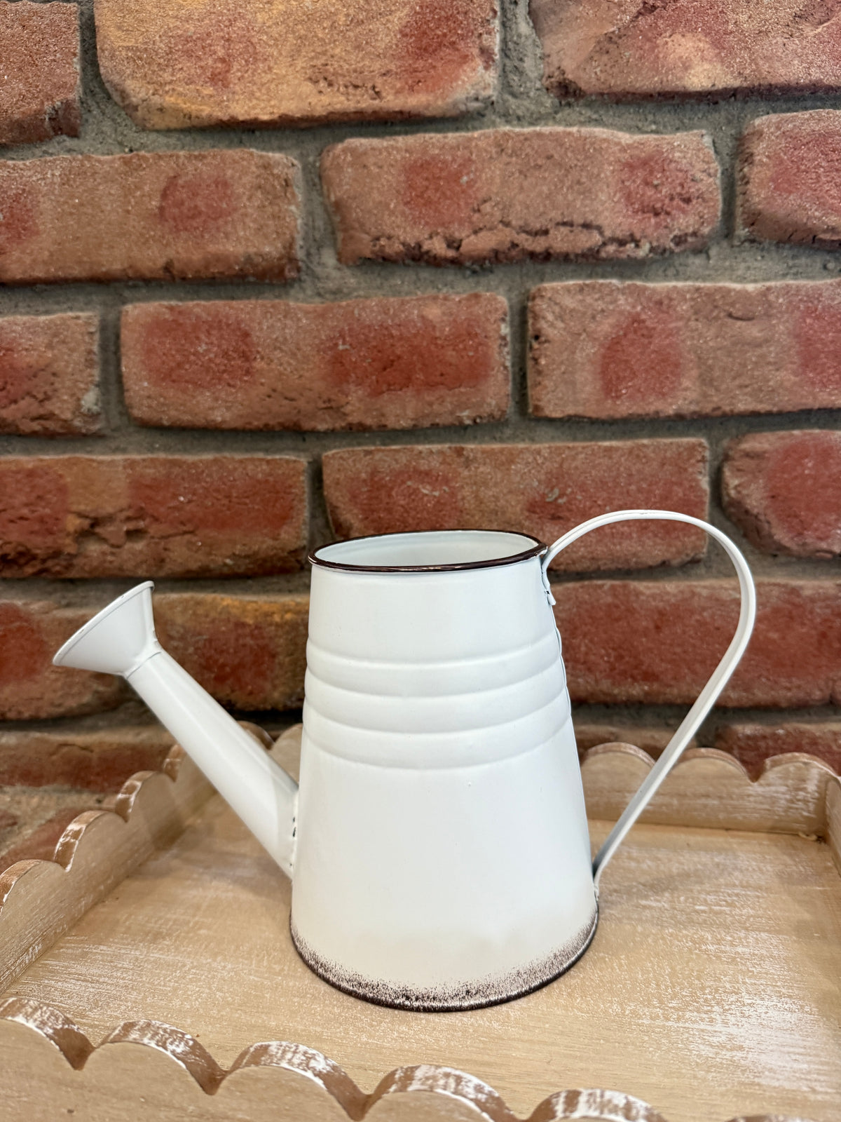 White Watering Can