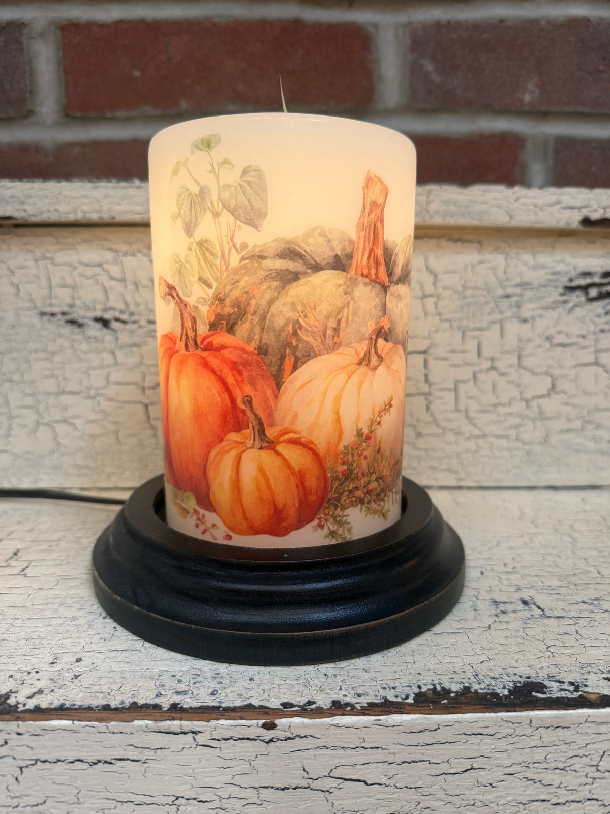Autumn Cinderella Pumpkins Candle Sleeve