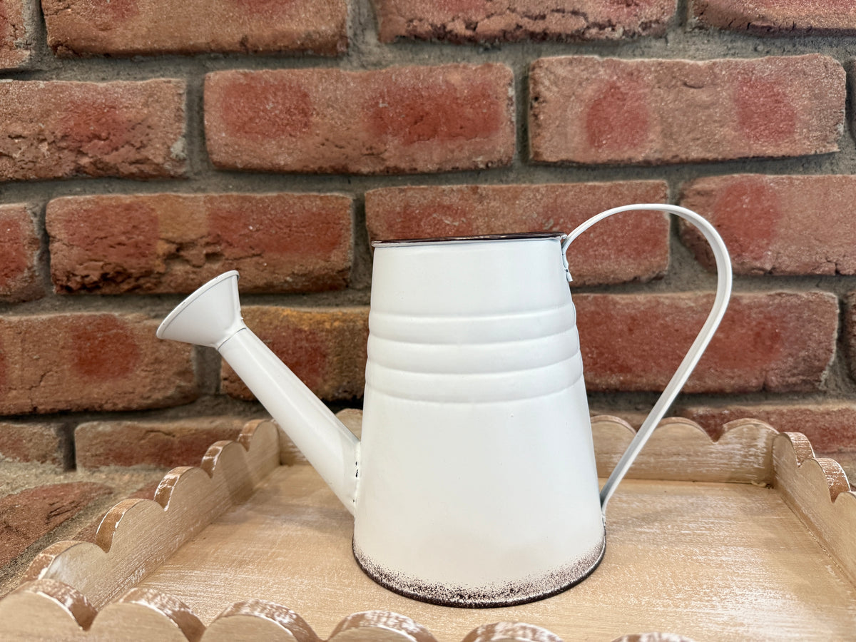White Watering Can