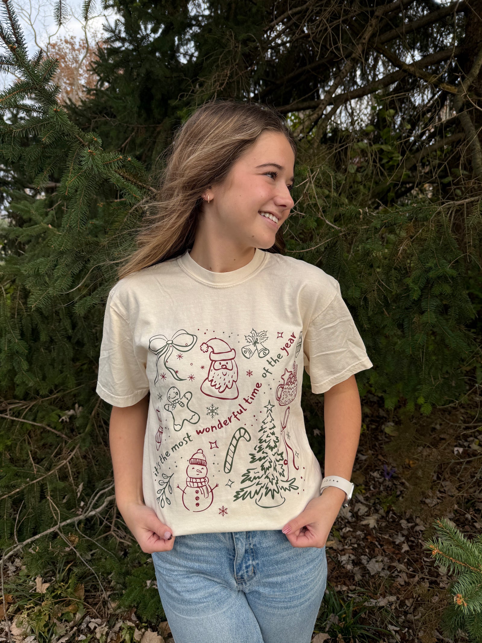 Most Wonderful Time Holiday Graphic Tee