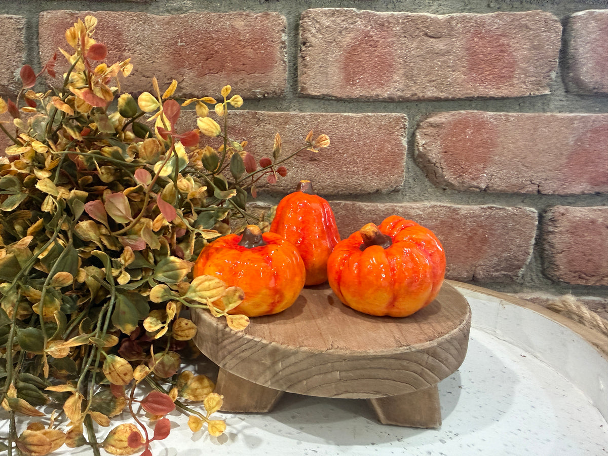 Mini Traditional Pumpkins - 3 Styles
