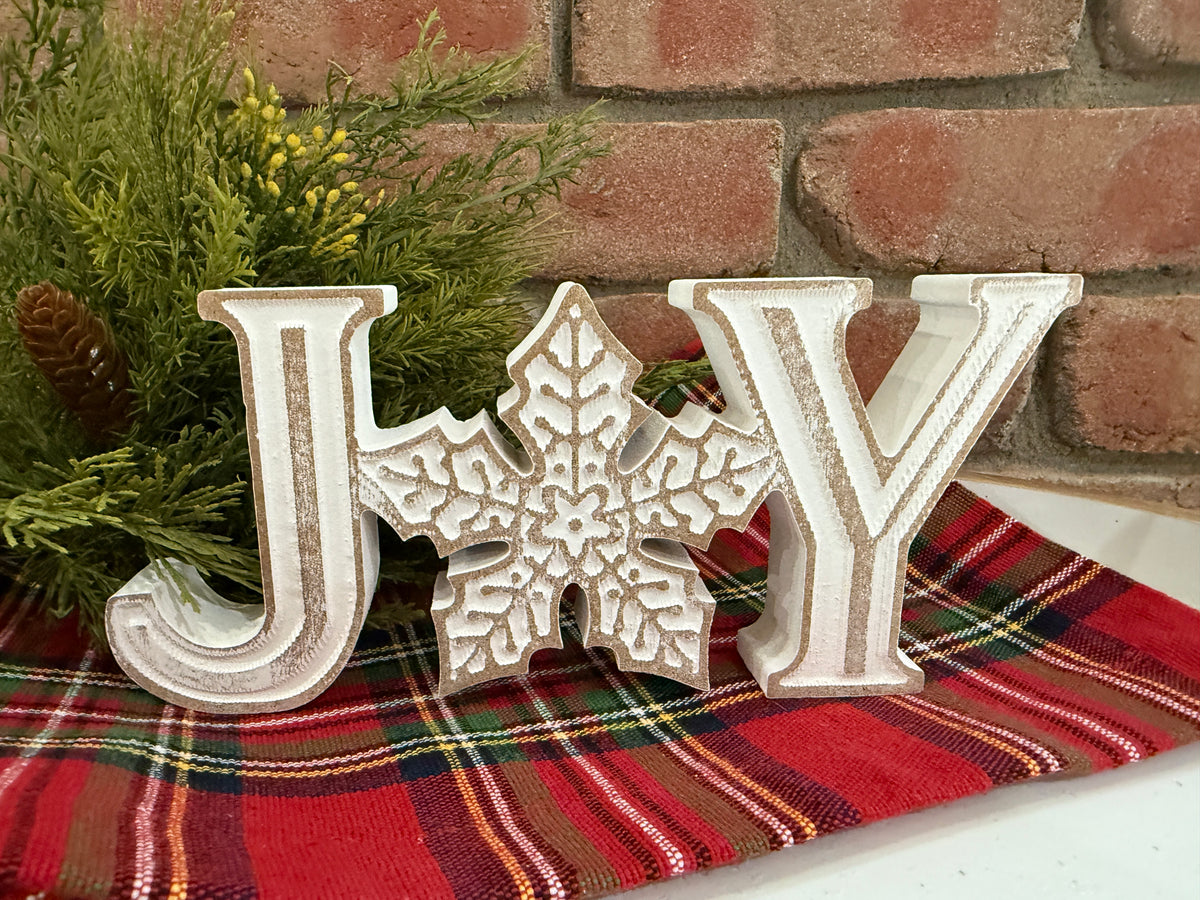 Snowfall Joy Sign