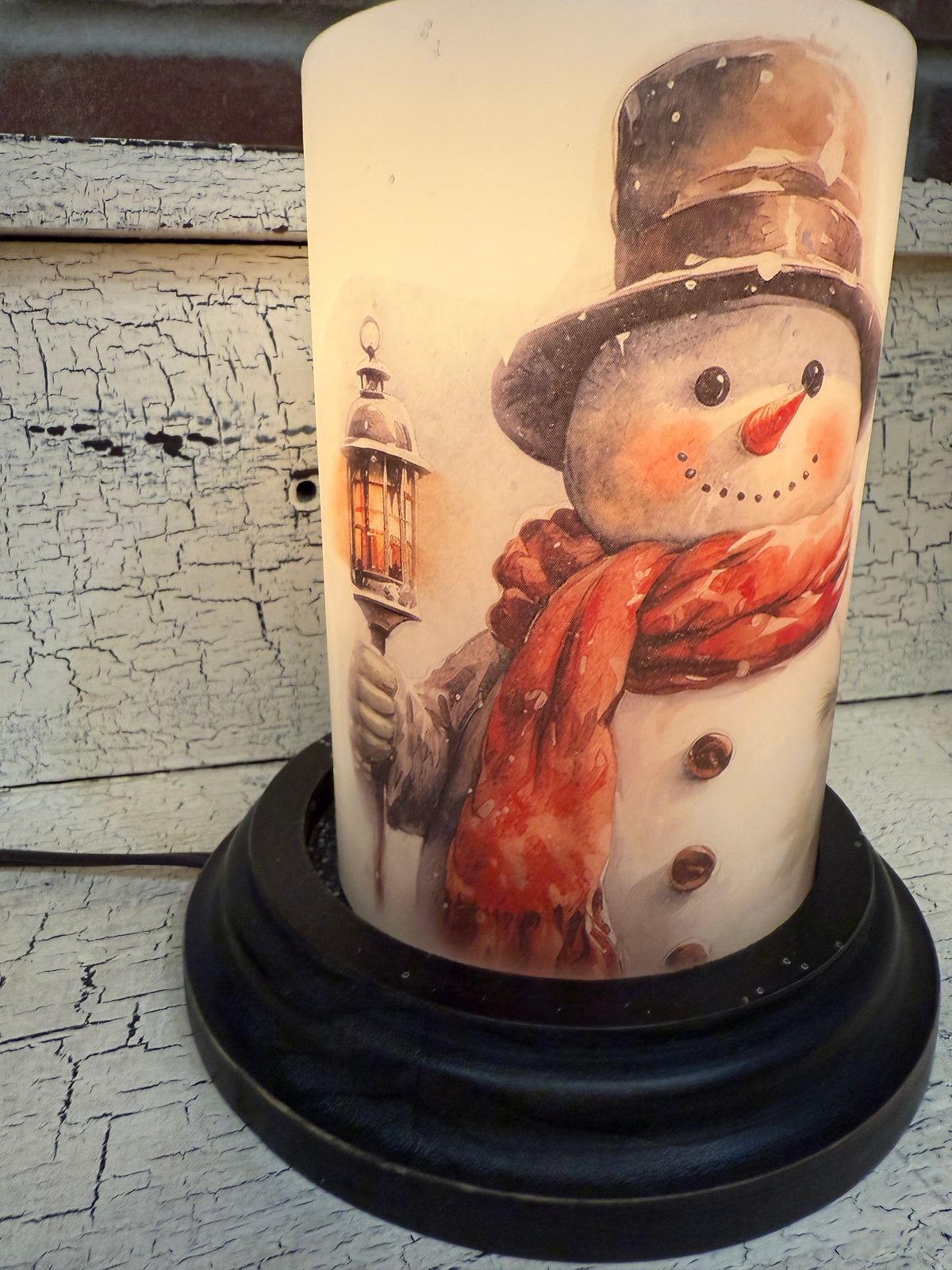 Big Freeze Snowman Candle Sleeve