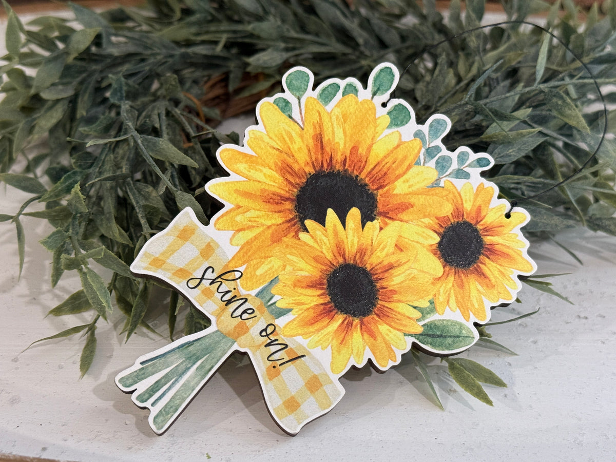 Sunshine Sunflower Ornament - 3 Styles