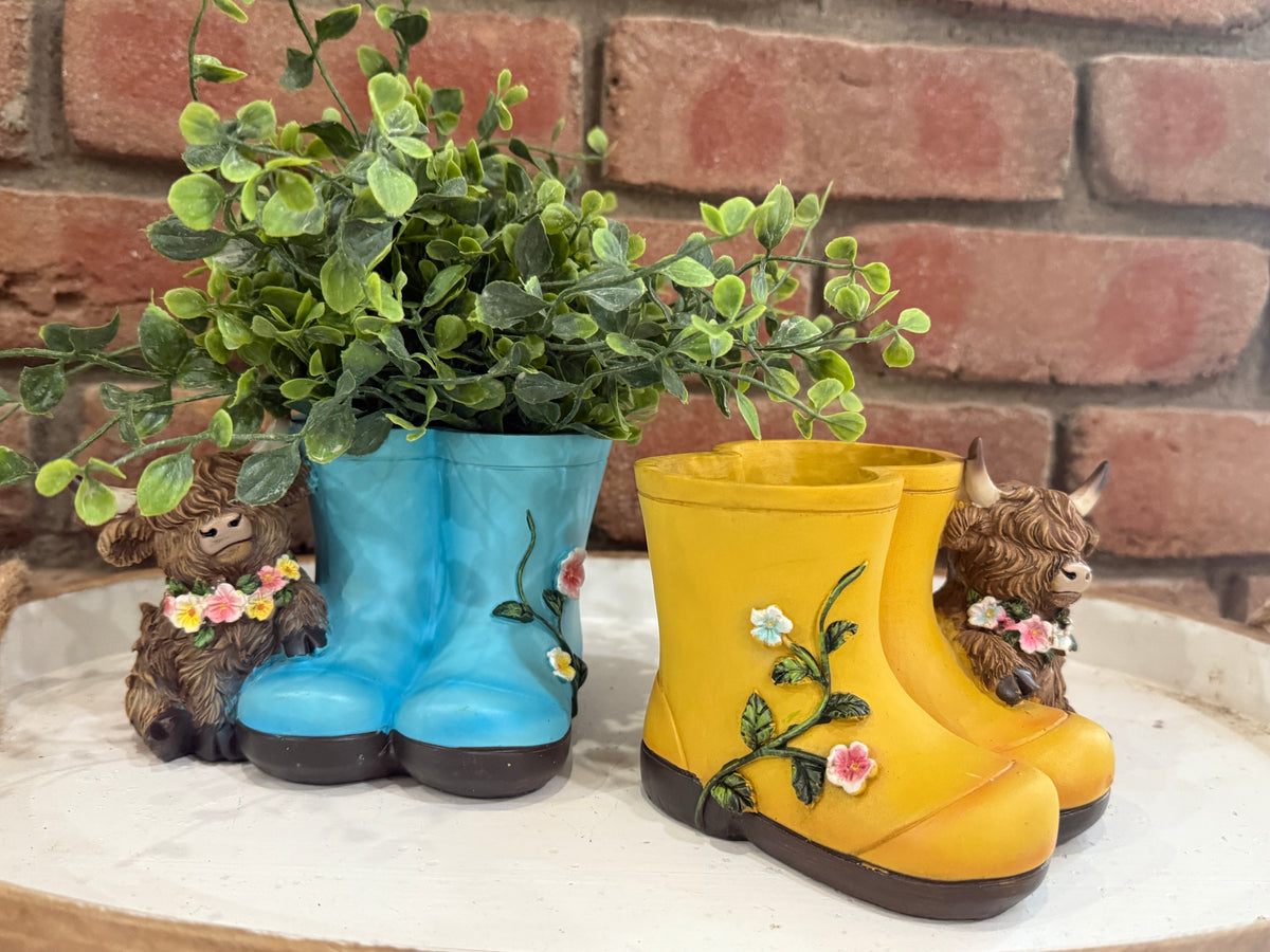 Highland Cow Planter - 2 Styles