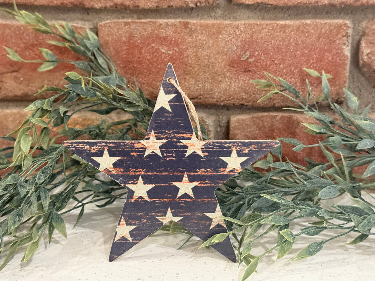 Navy Star Ornament