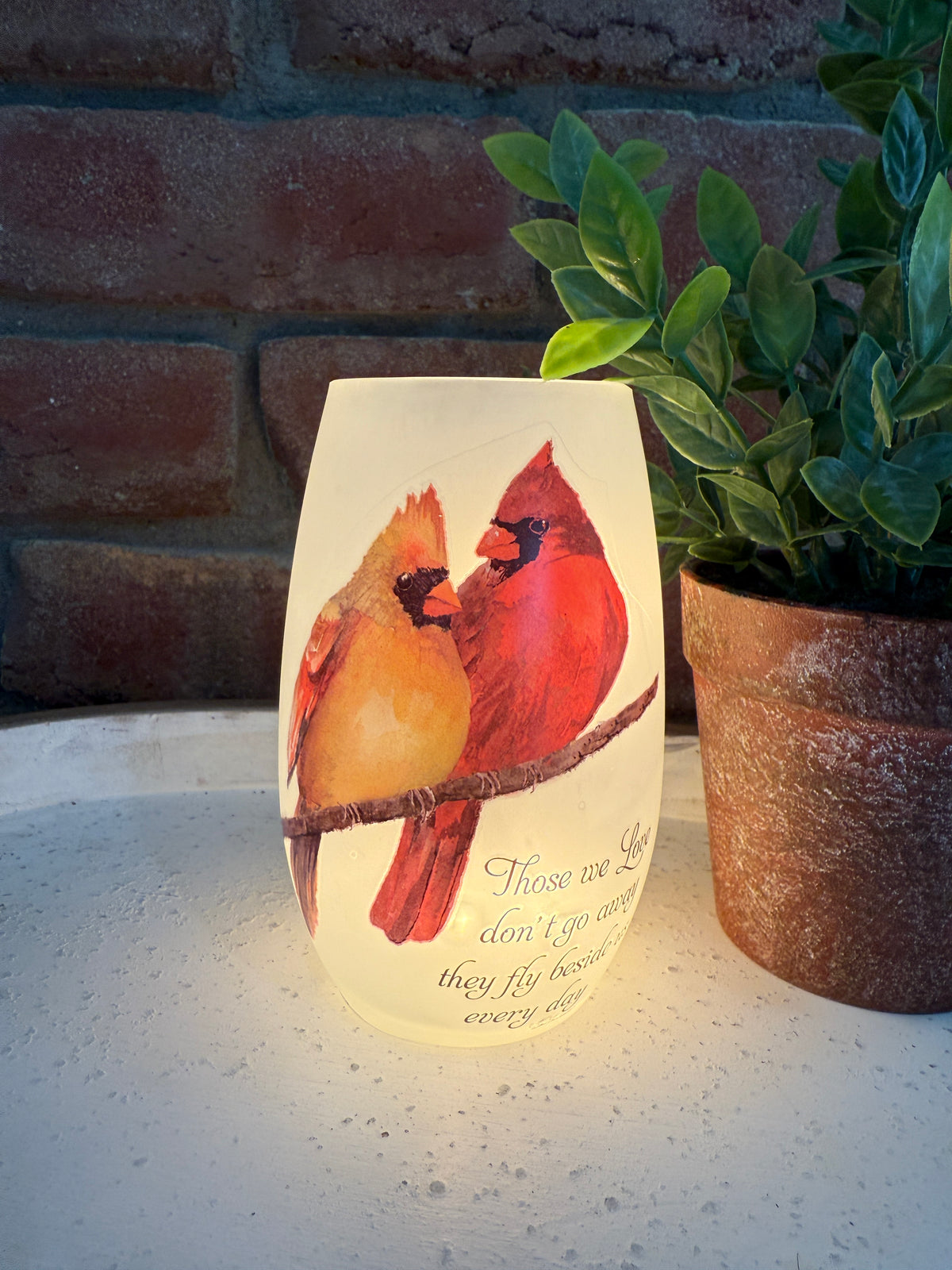 Cardinal Lighted Vase - Two Styles
