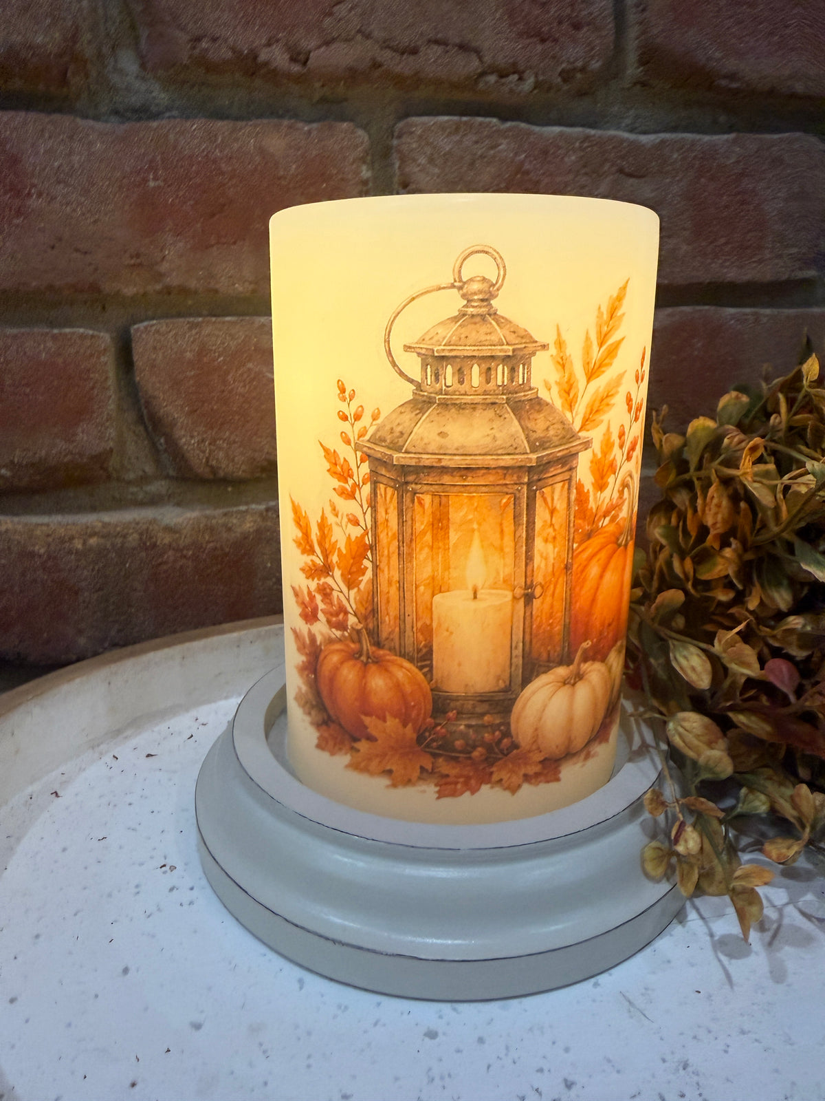 Lantern Harvest Candle Sleeve
