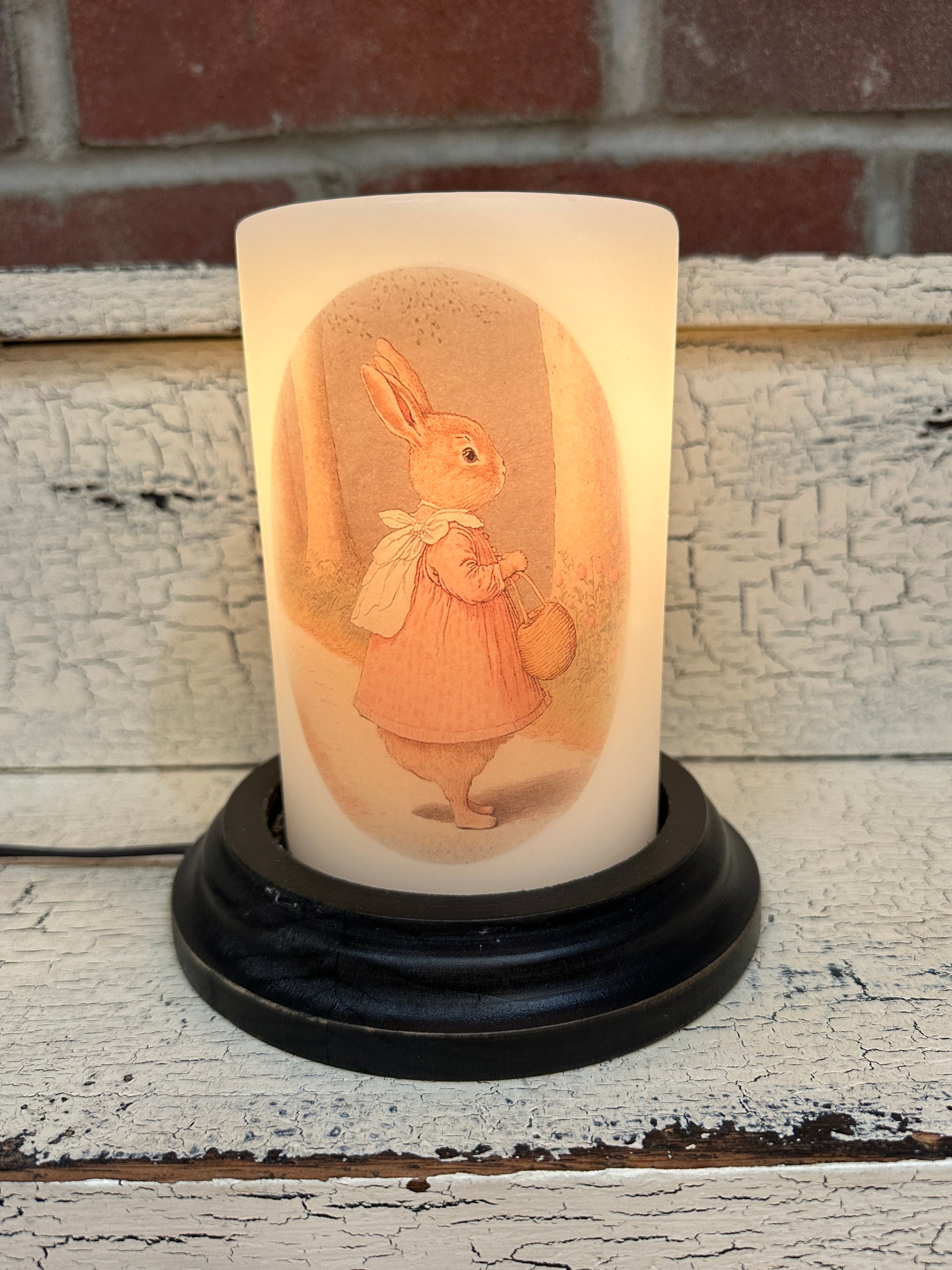 Vintage Bunny Girl Candle Sleeve