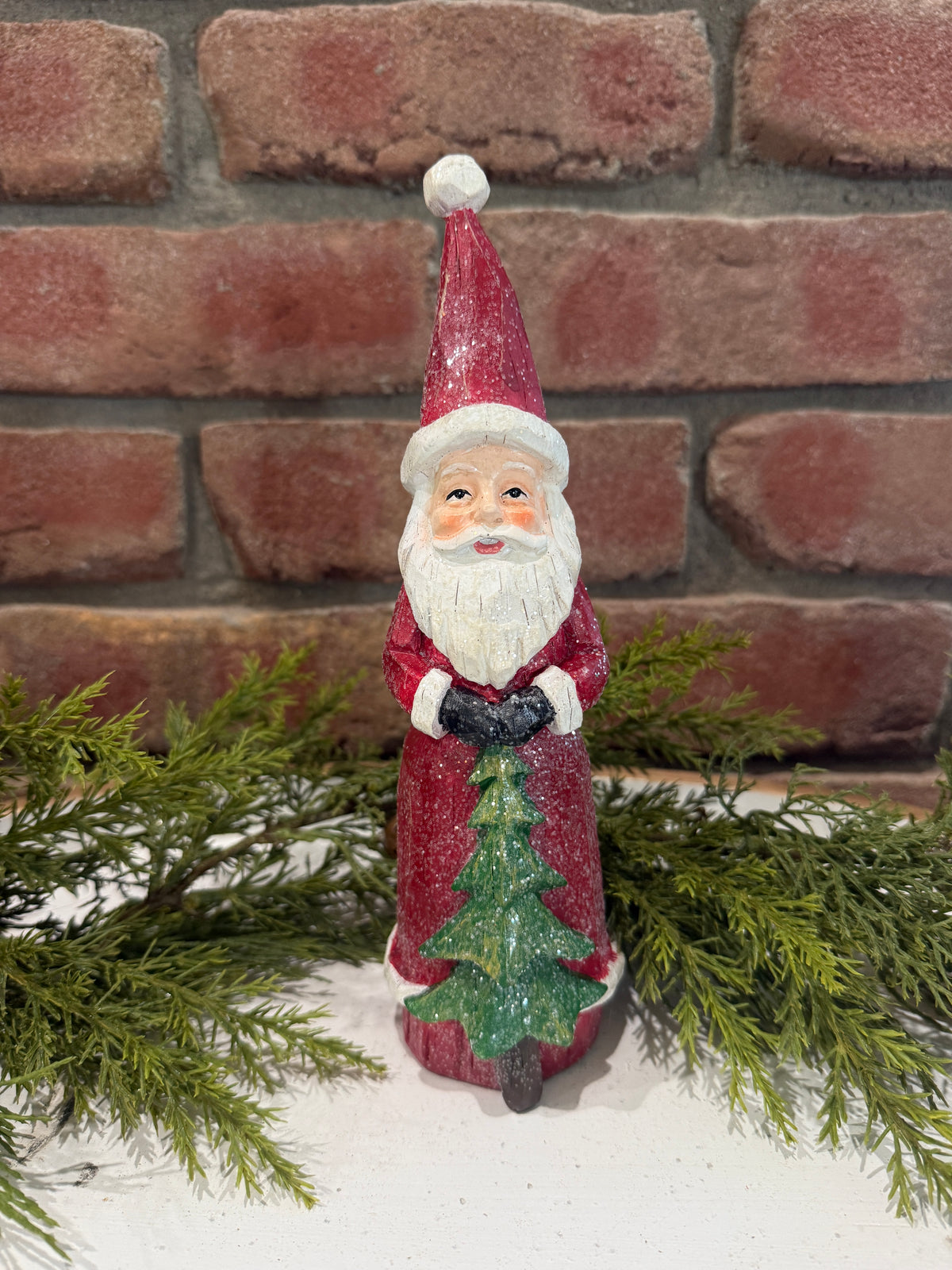 Wood Carved Santa - 3 Styles