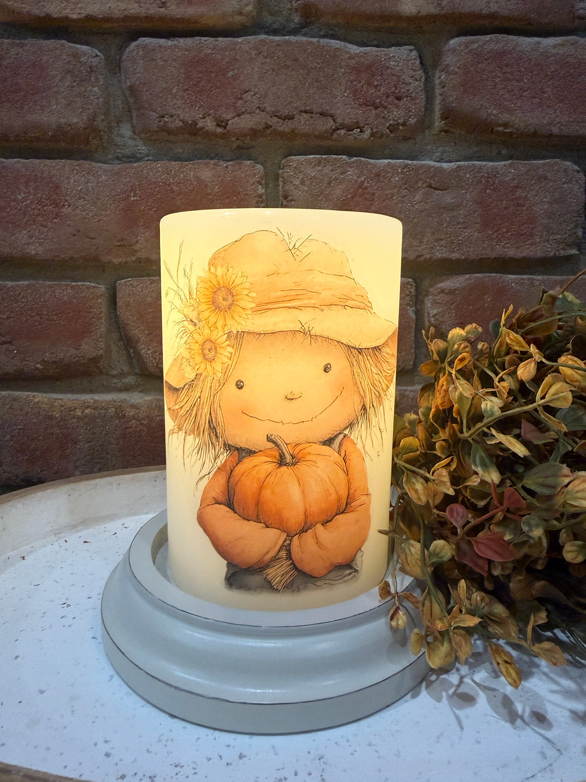 Maddie Scarecrow Candle Sleeve