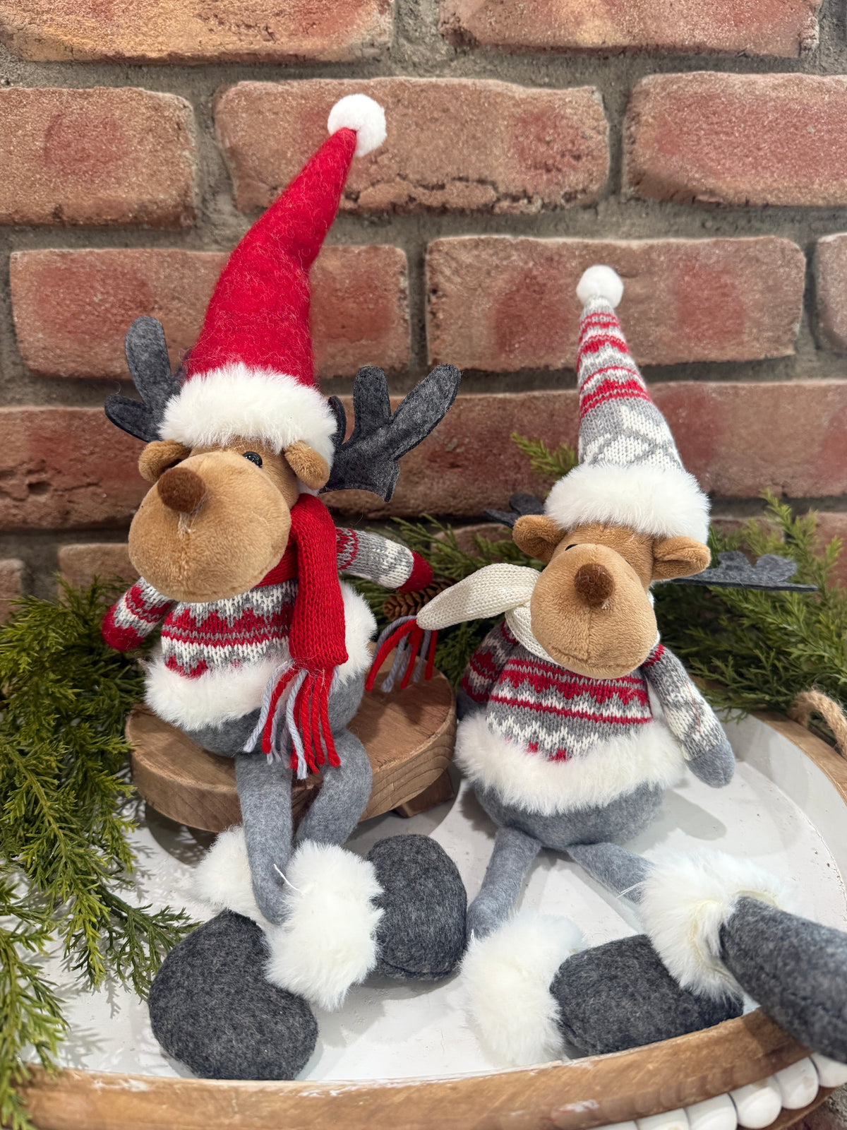 Holiday Moose Shelf Sitter - 2 Styles