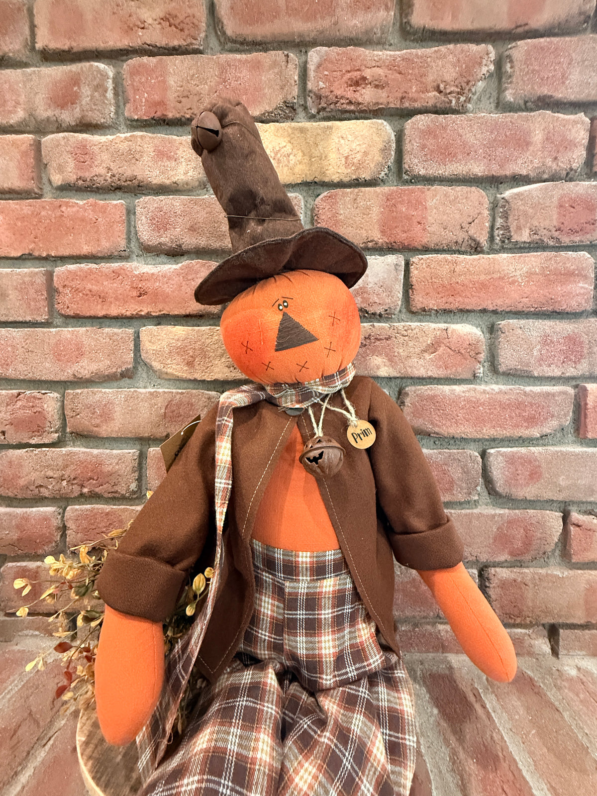 Prim the Jingle Bell Jack-O-Lantern