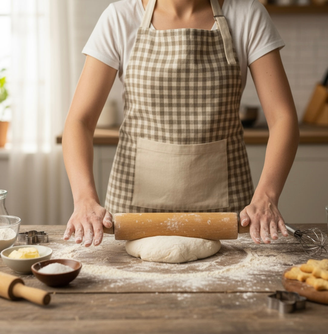 Tan and Cream Apron