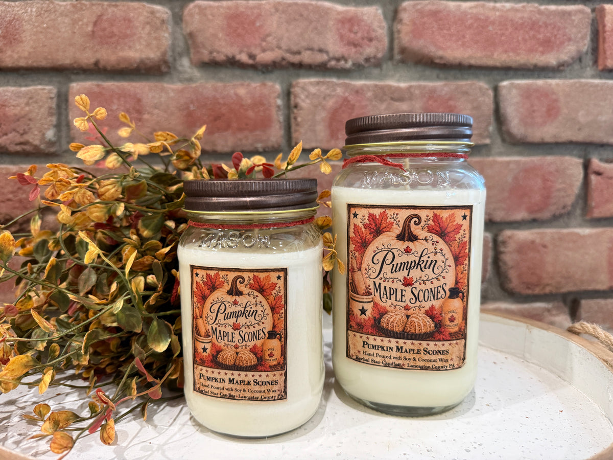 Pumpkin Maple Scones Jar Candles - 2 Sizes