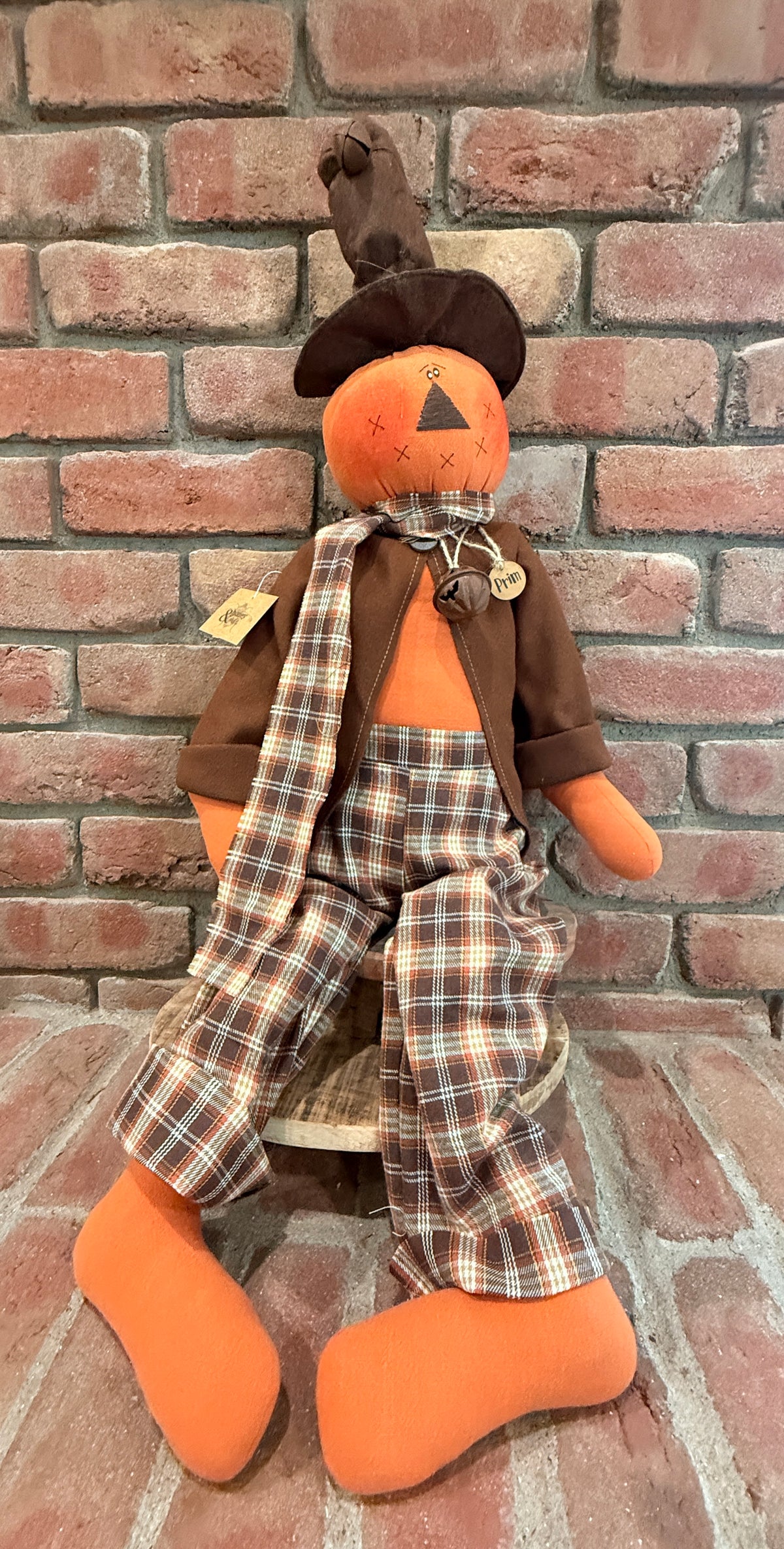 Prim the Jingle Bell Jack-O-Lantern
