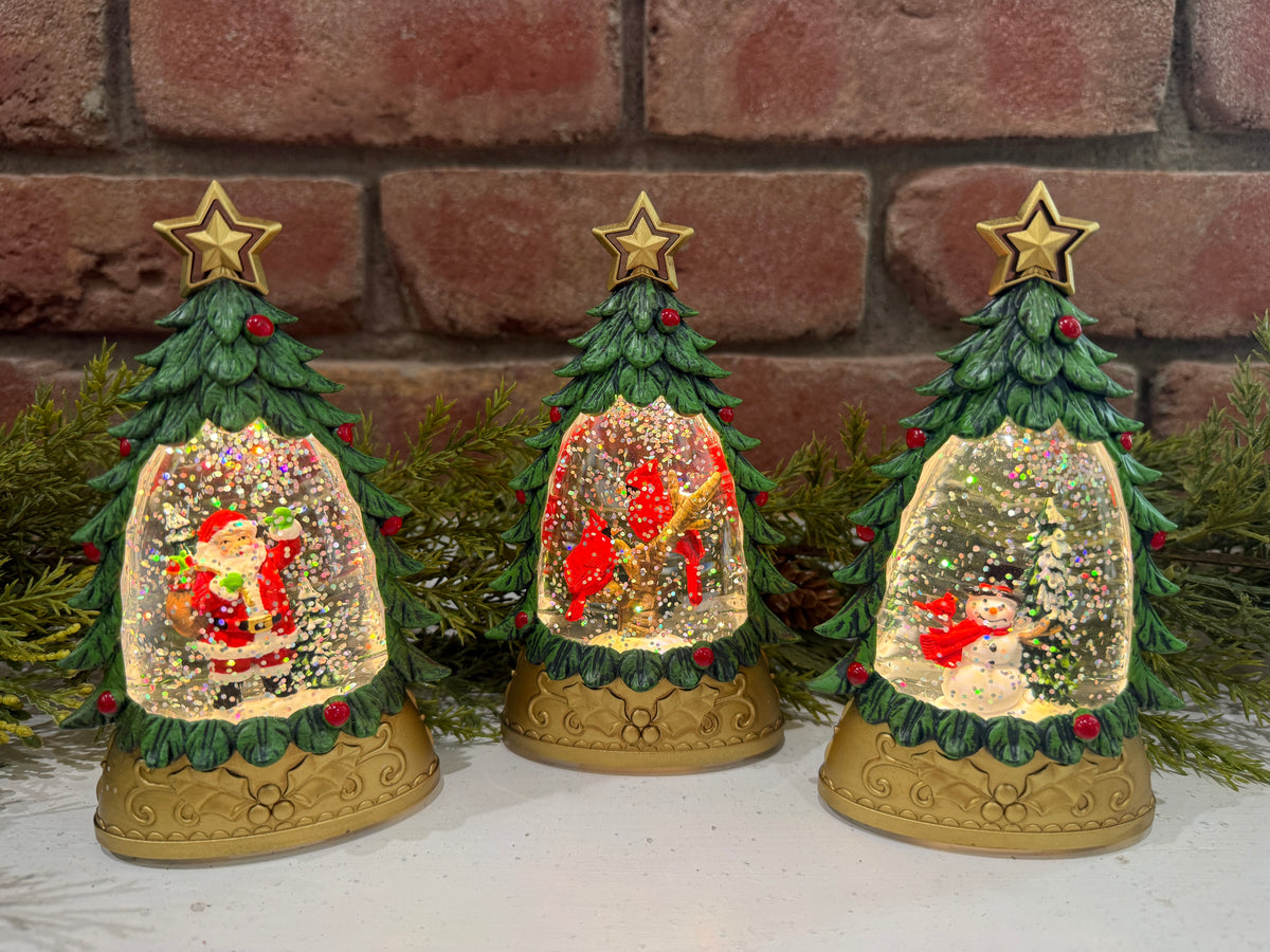 Holiday Water Globe Tree Light - 3 Styles