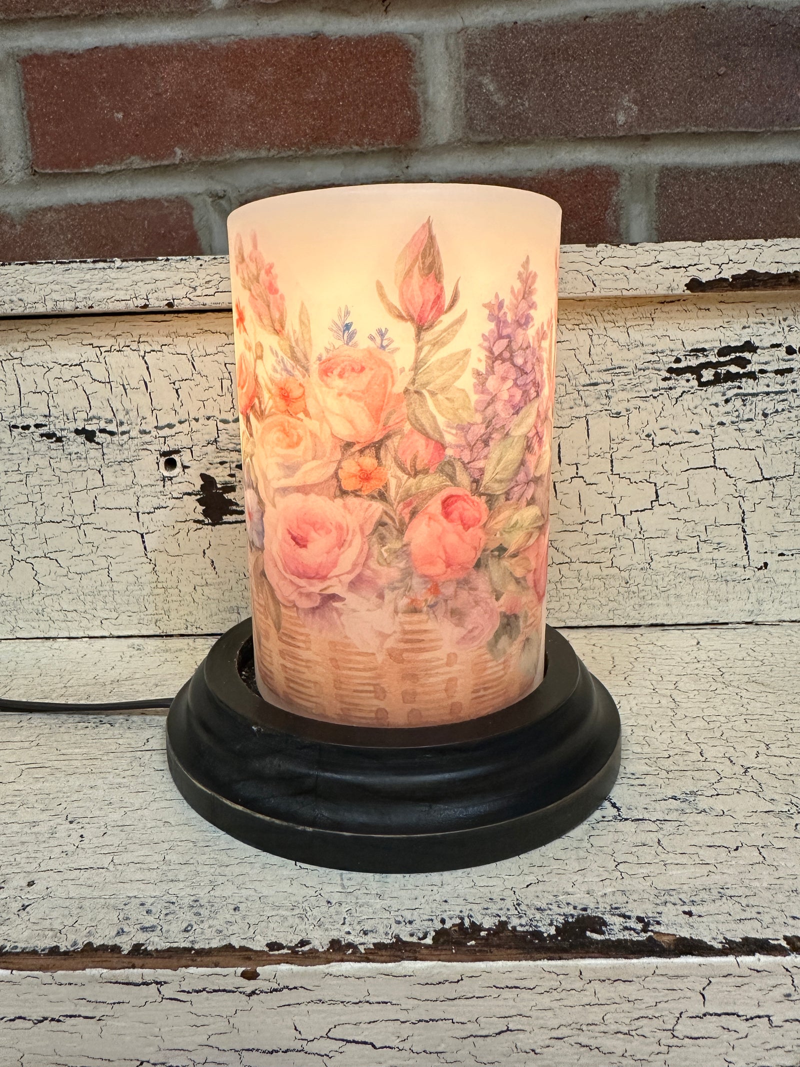 English Garden Flowers Candle Sleeve