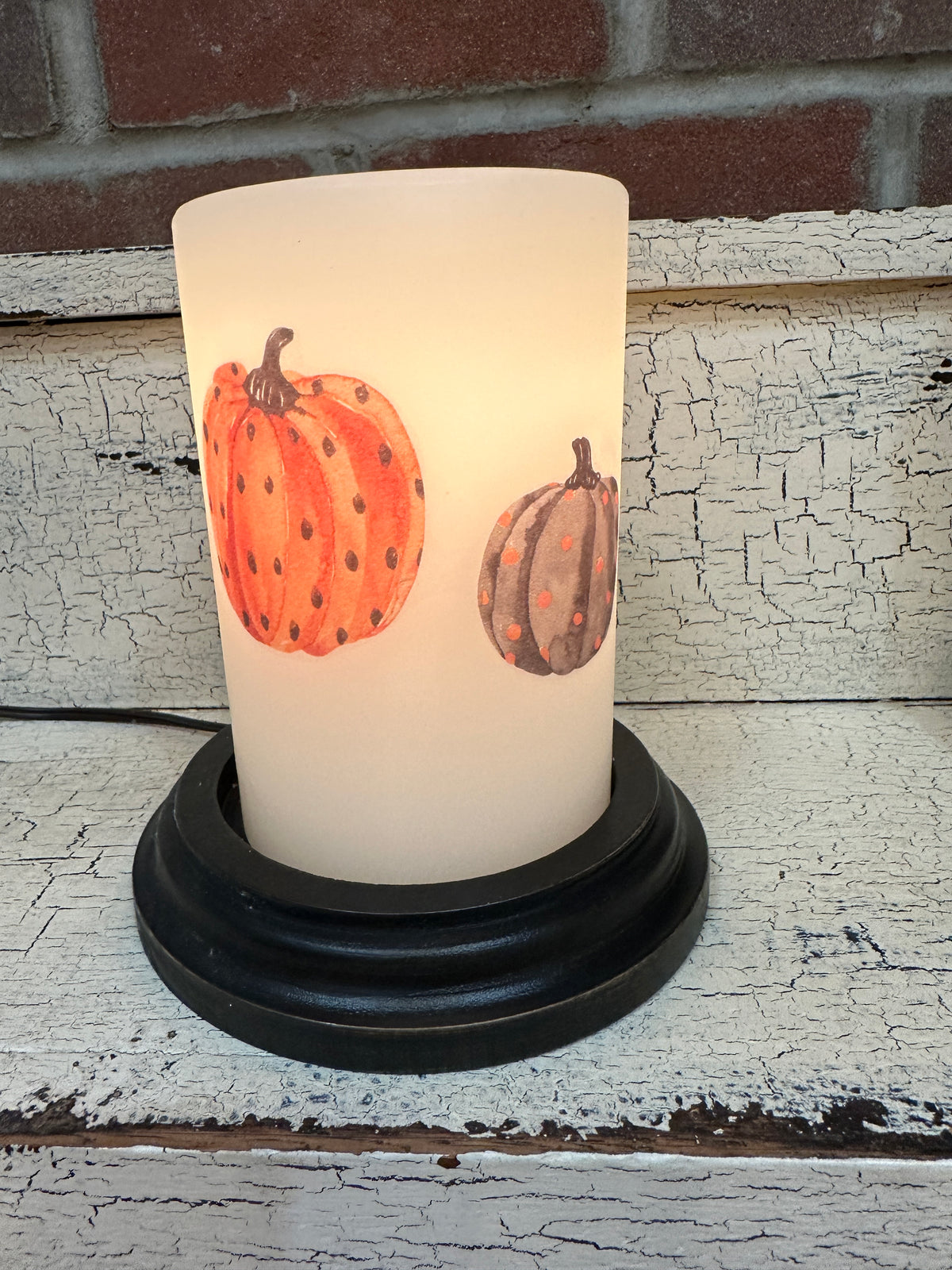Halloween Pumpkin Cluster Candle Sleeve