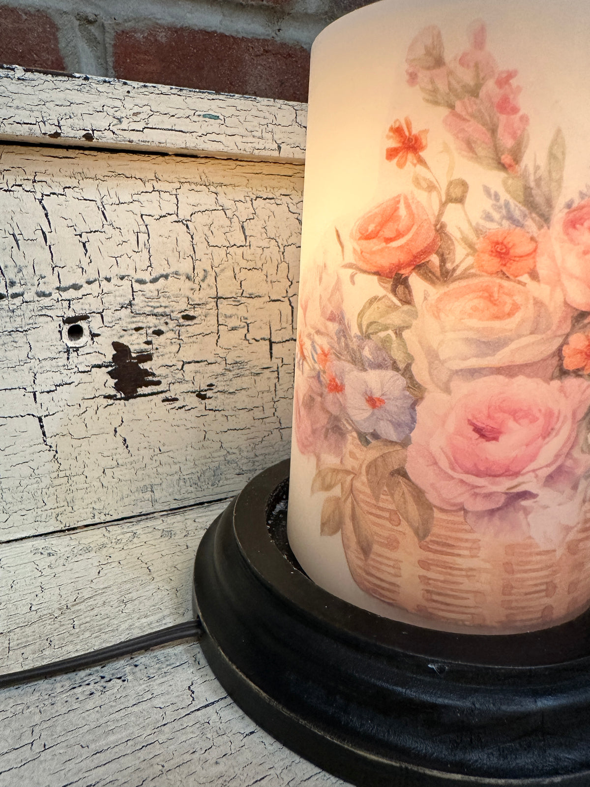 English Garden Flowers Candle Sleeve
