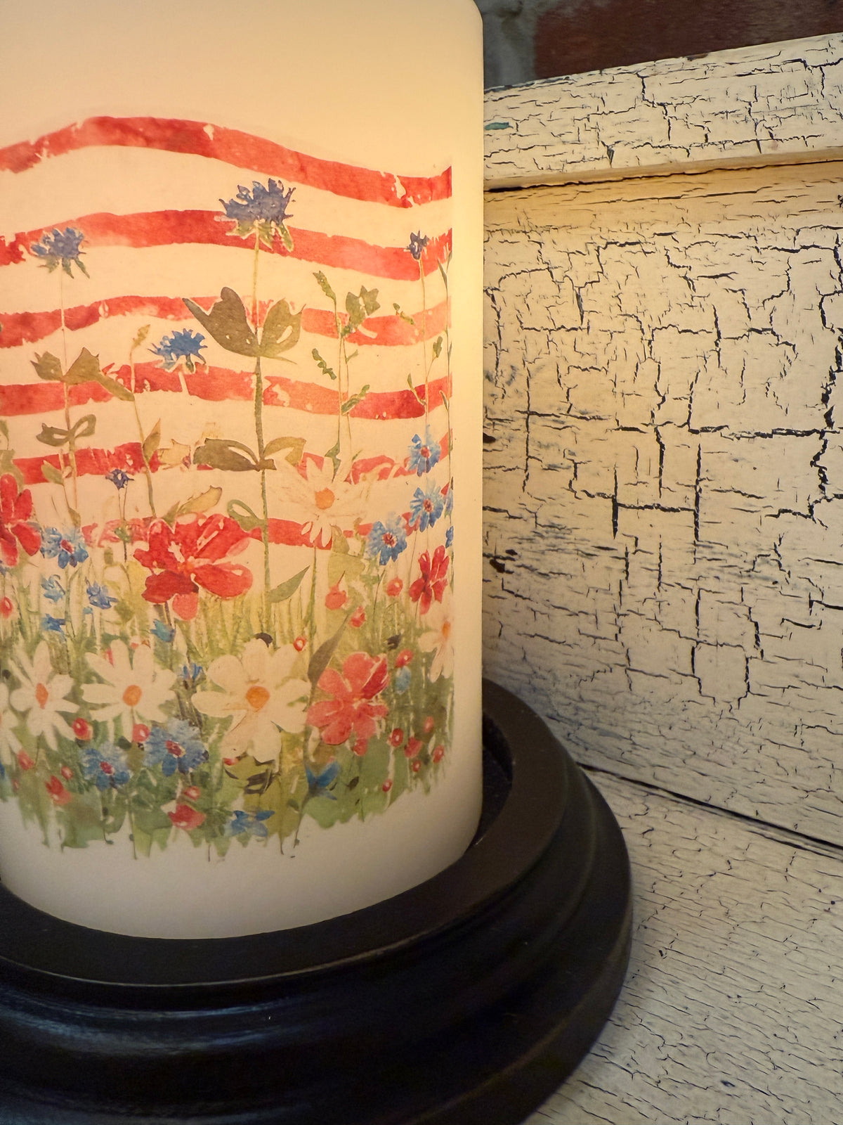 Prairie Flag Candle Sleeve