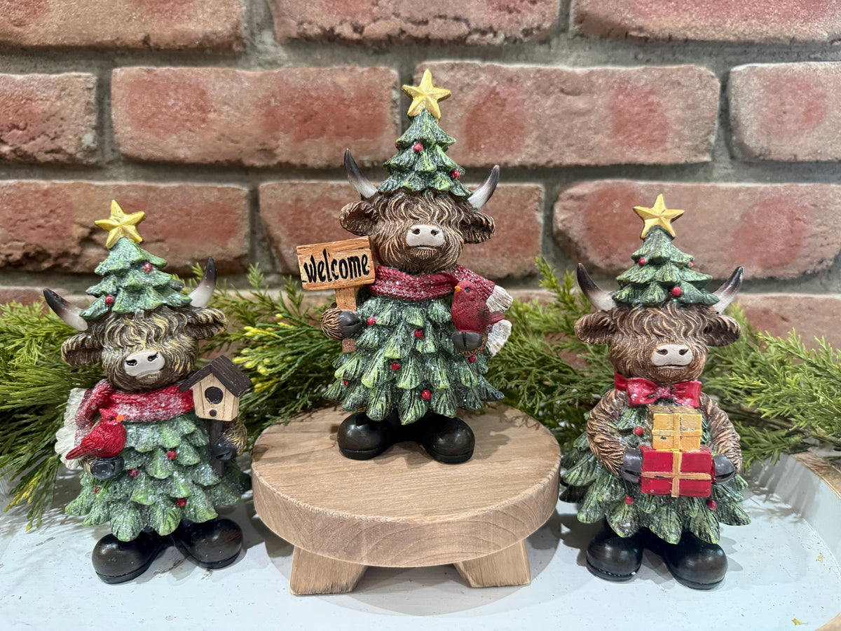 Holiday Highland Cow - 3 Styles