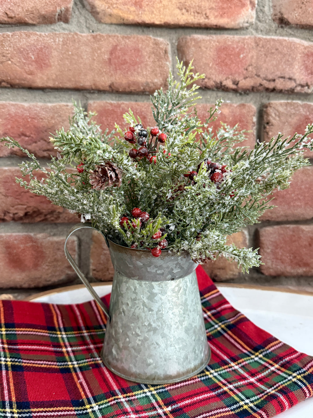 Beatrice Pitcher Holiday Arrangement