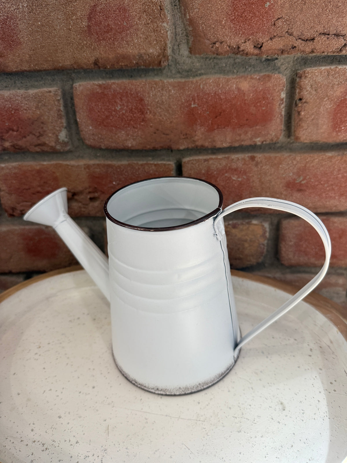 White Watering Can