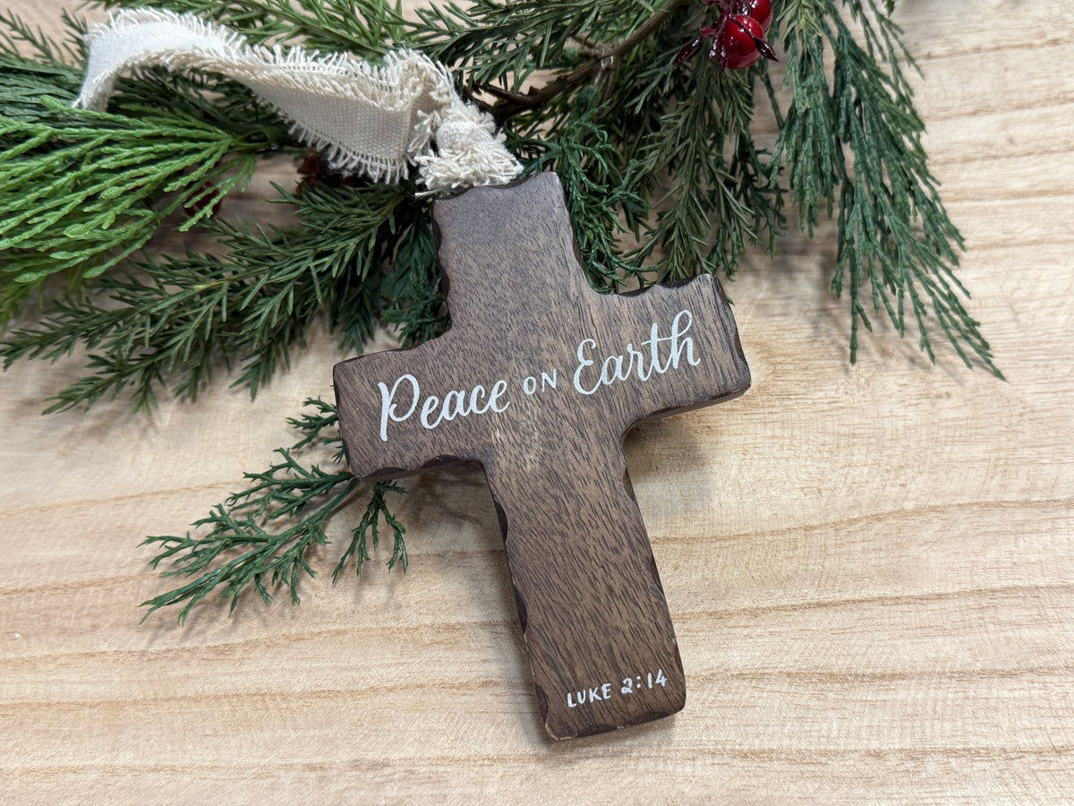 Wood Cross Ornament - 3 Styles