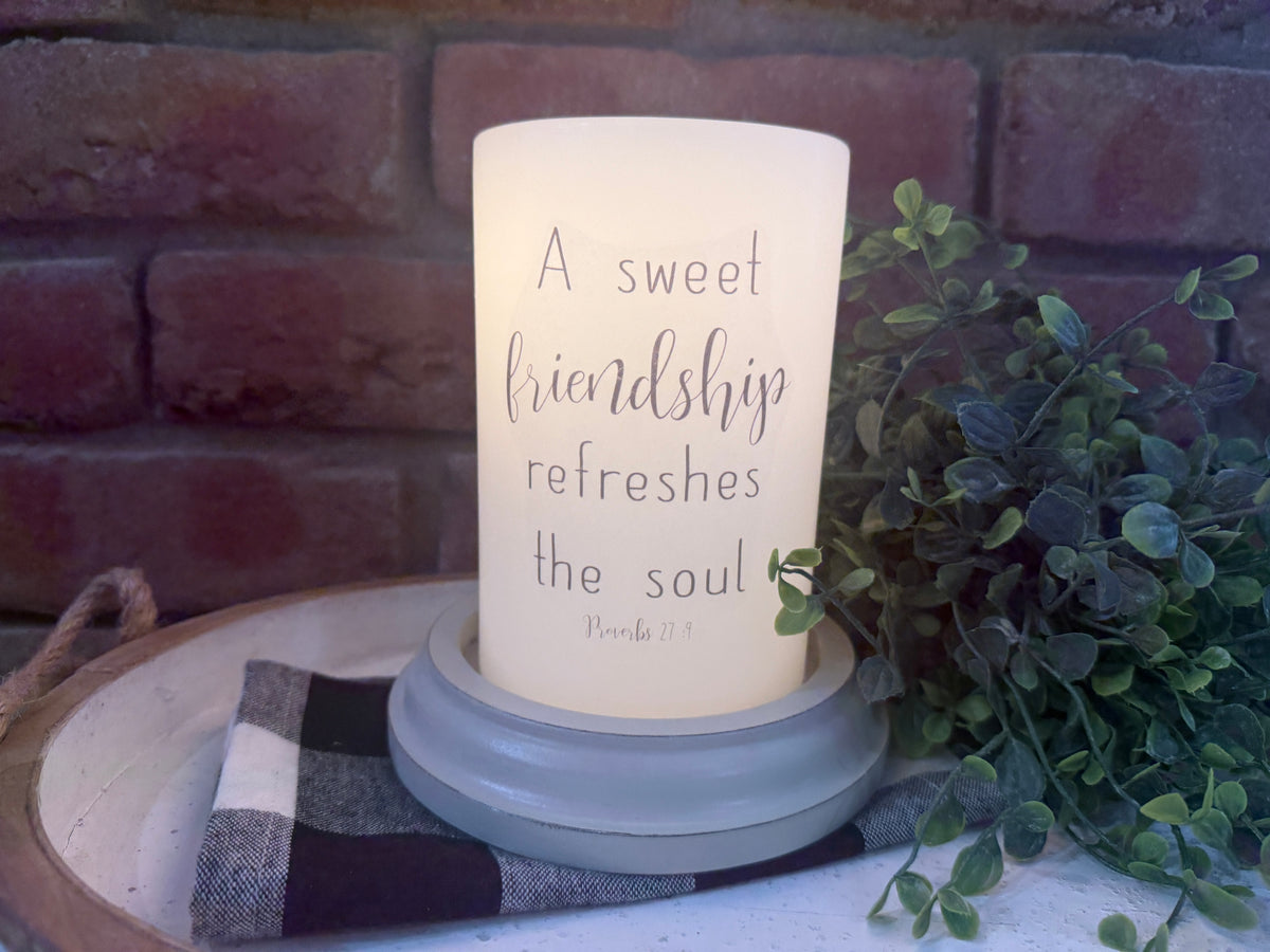Friendship Candle Sleeve
