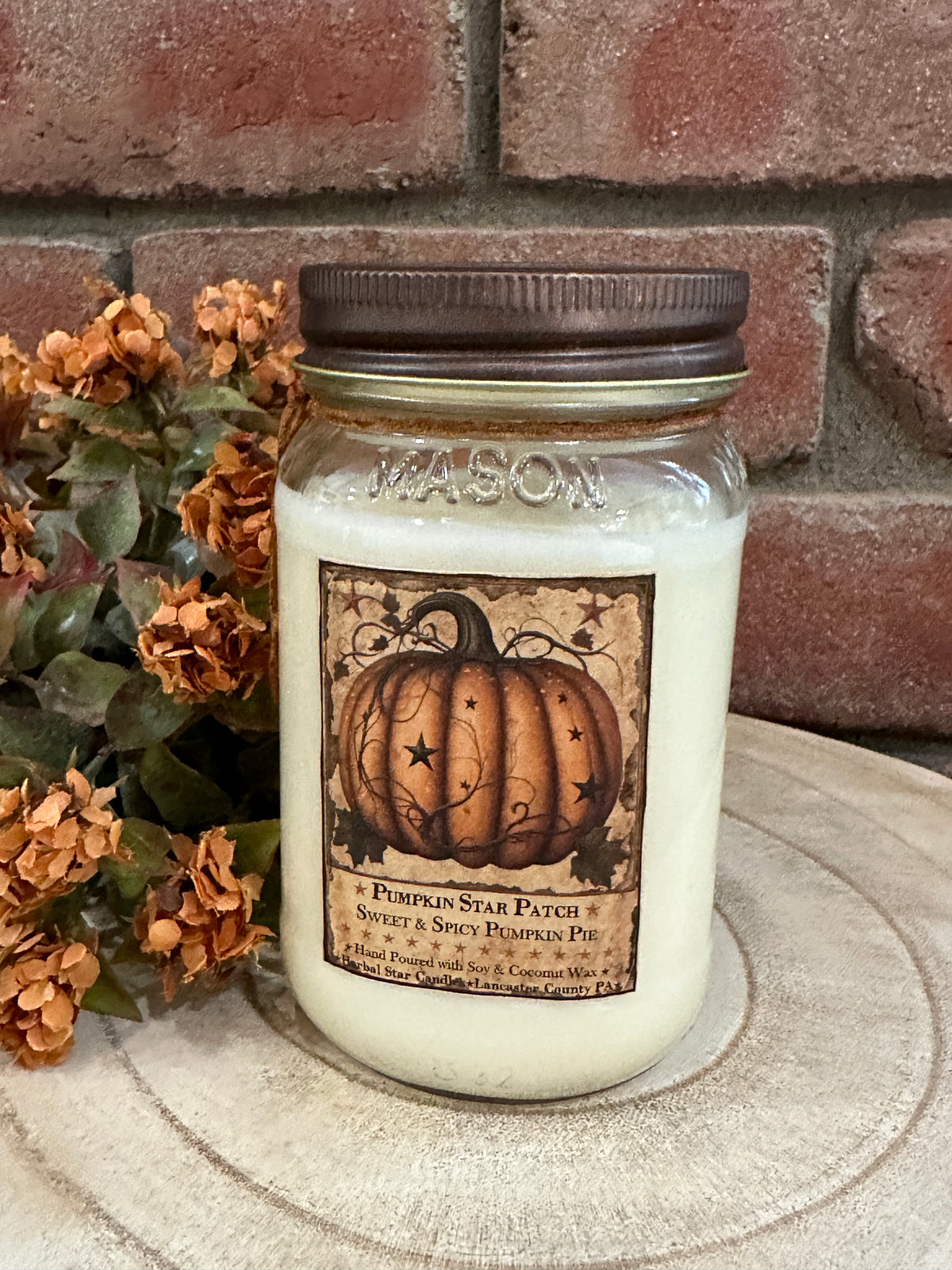 Pumpkin Star Patch Jar Candles - 2 Sizes