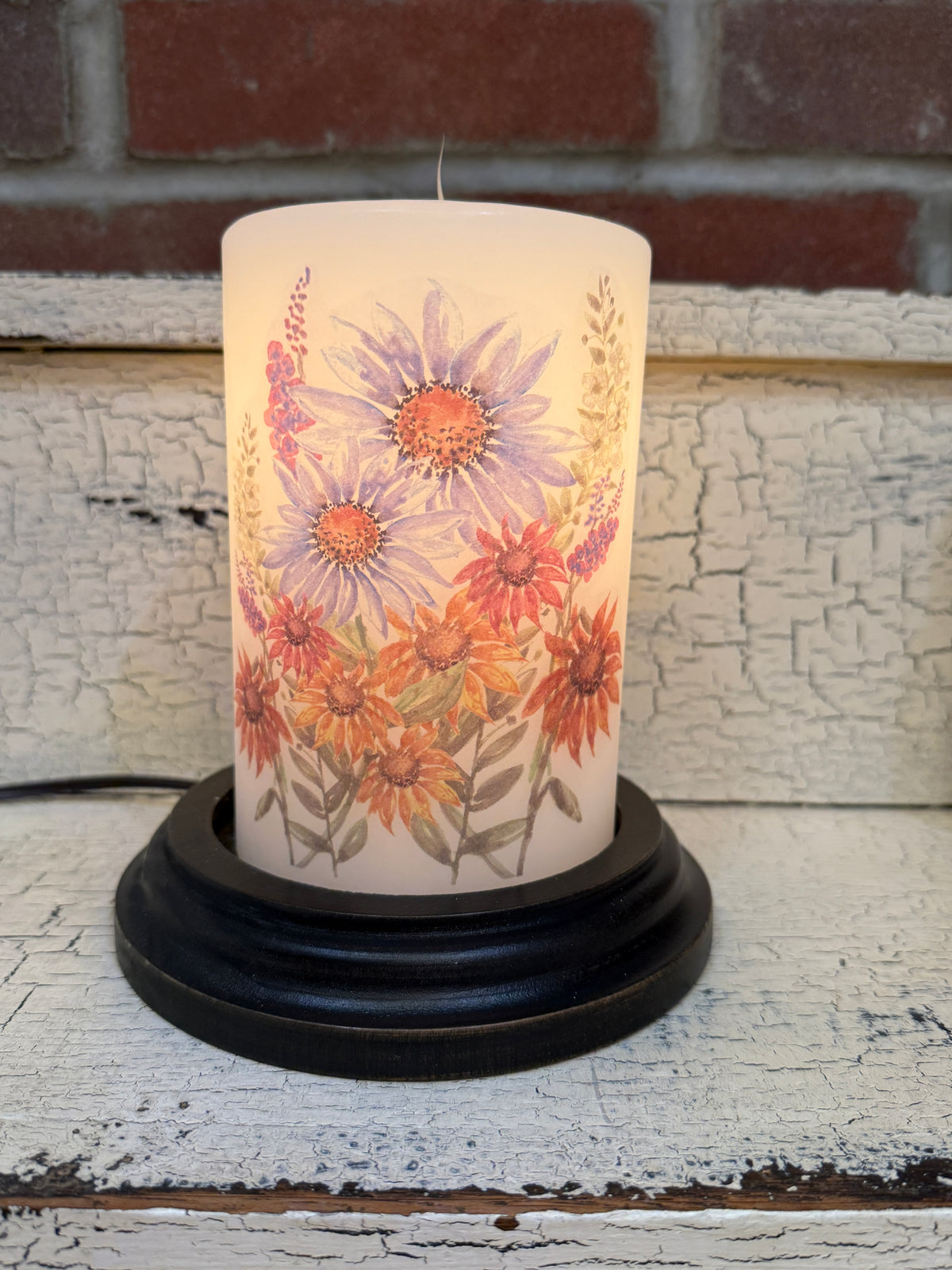 Farmers Market Flowers Candle Sleeve