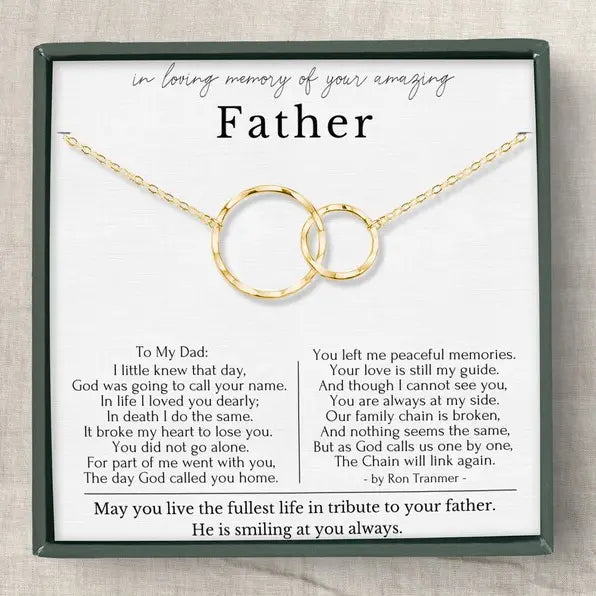 Father Memory Necklace - Two Styles