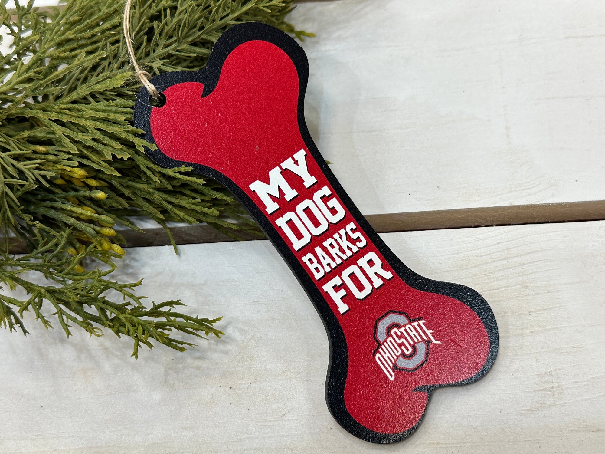 My Dog Barks for Ohio State Ornament