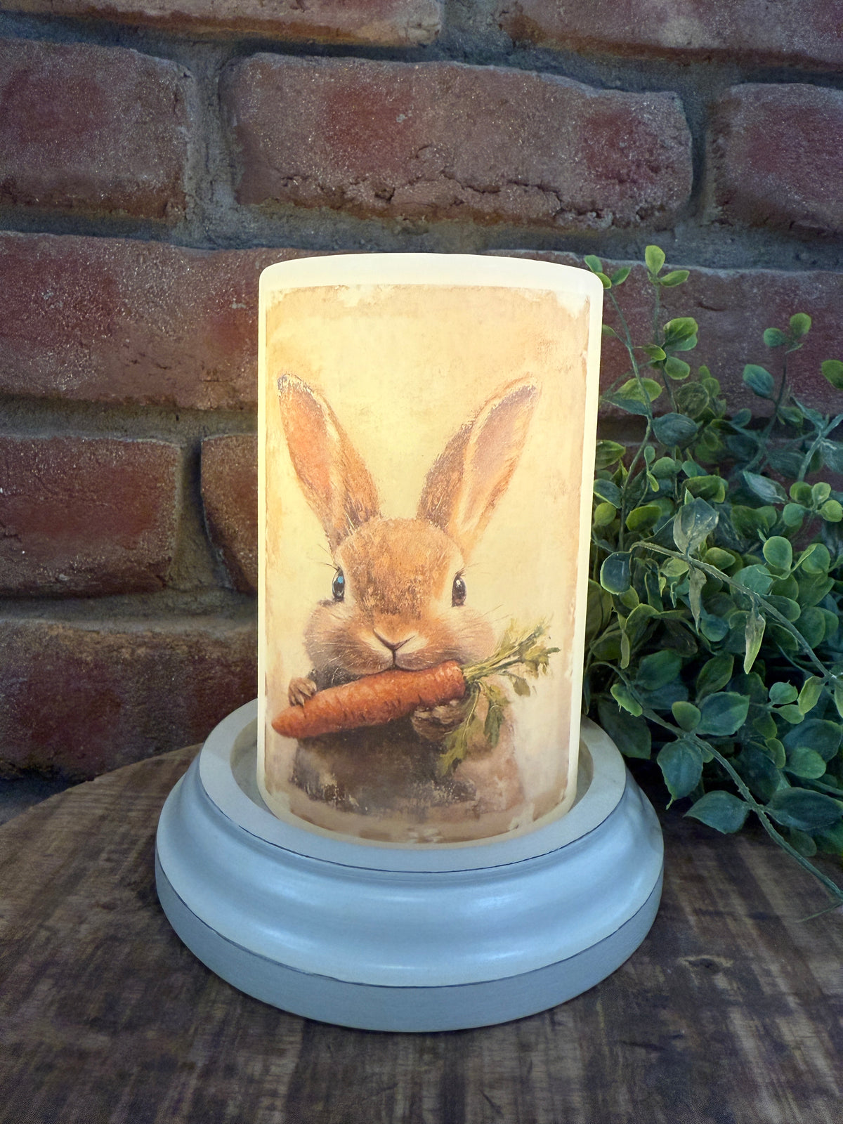 Mopsy Bunny Carrot Candle Sleeve