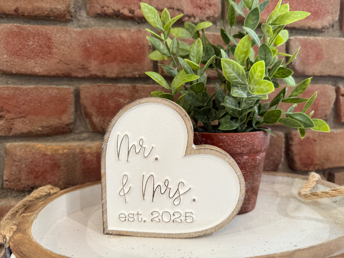 Mr &amp; Mrs 2025 Heart