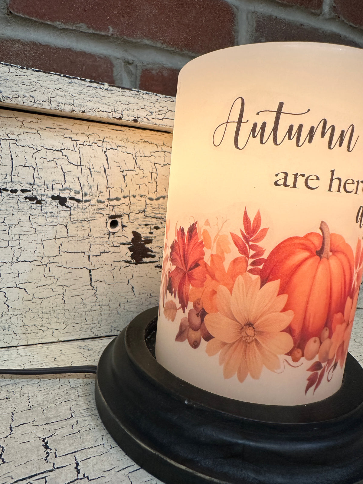 Autumn Days are Here Candle Sleeve