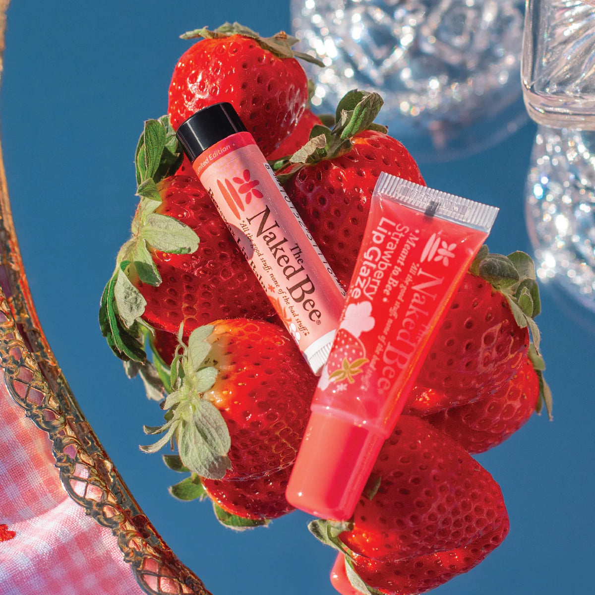 Naked Bee Strawberry Lip Care Duo