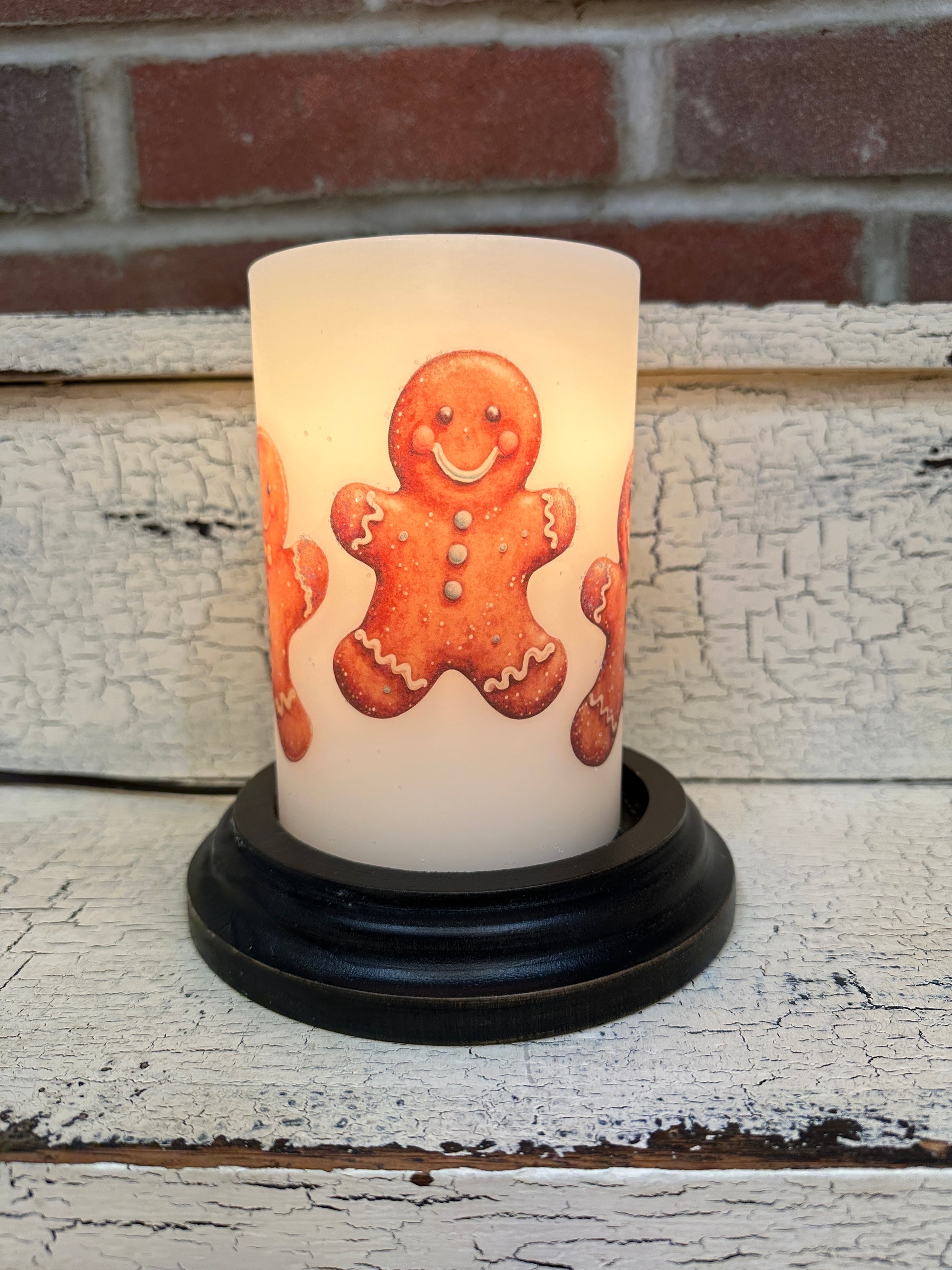 Gingerbread Man Cluster Candle Sleeve
