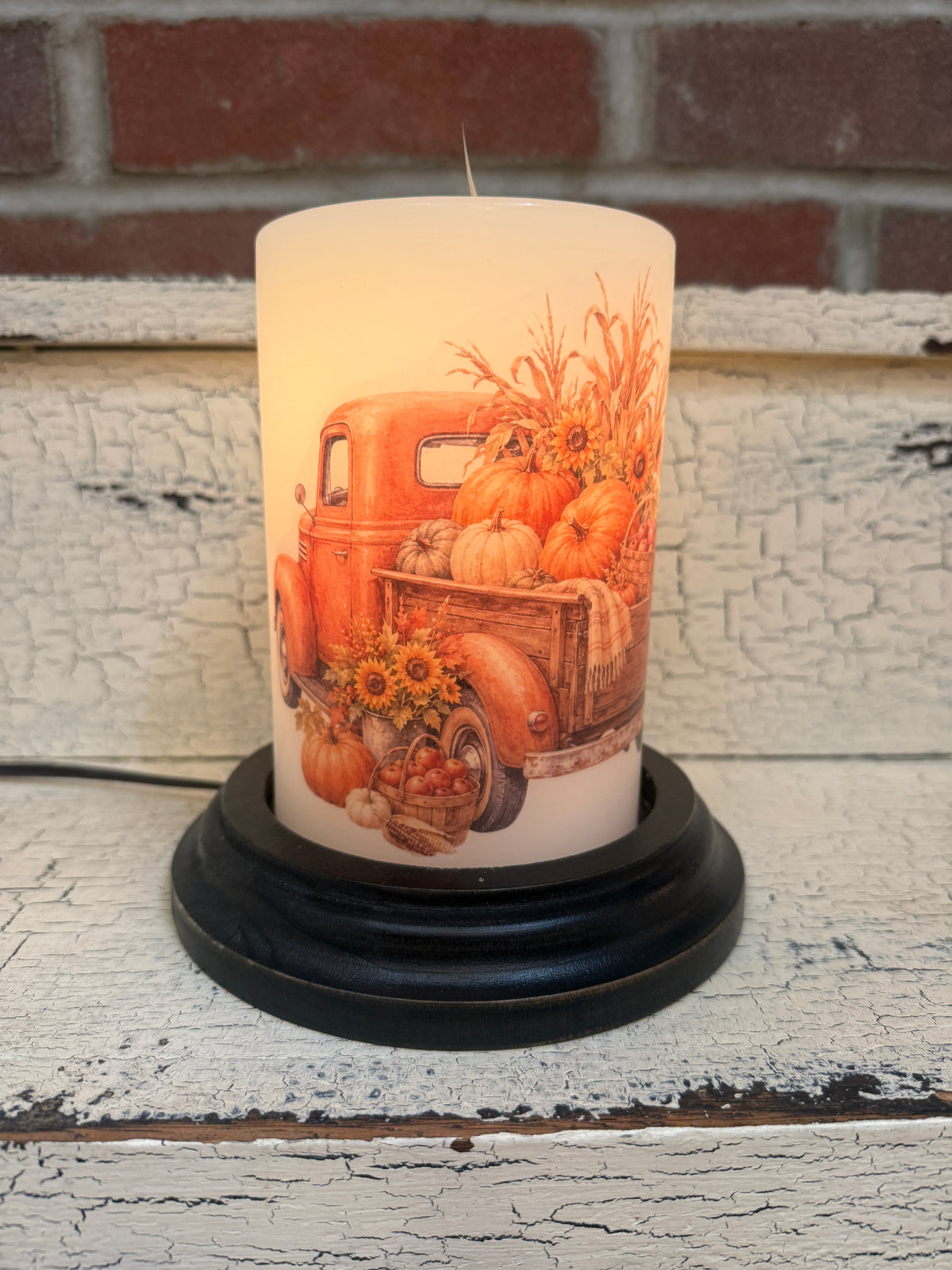 Harvest Truck Candle Sleeve
