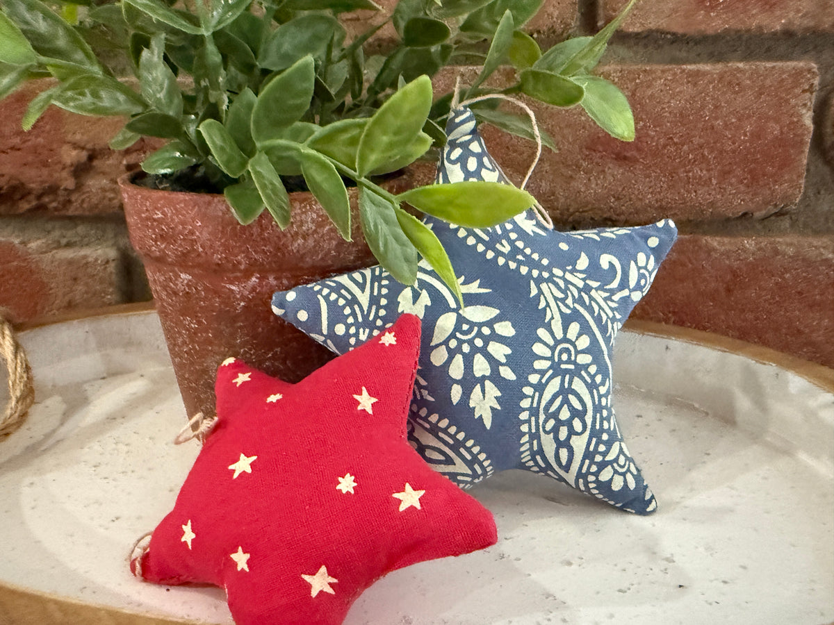 Americana Star Ornaments - 3 Styles
