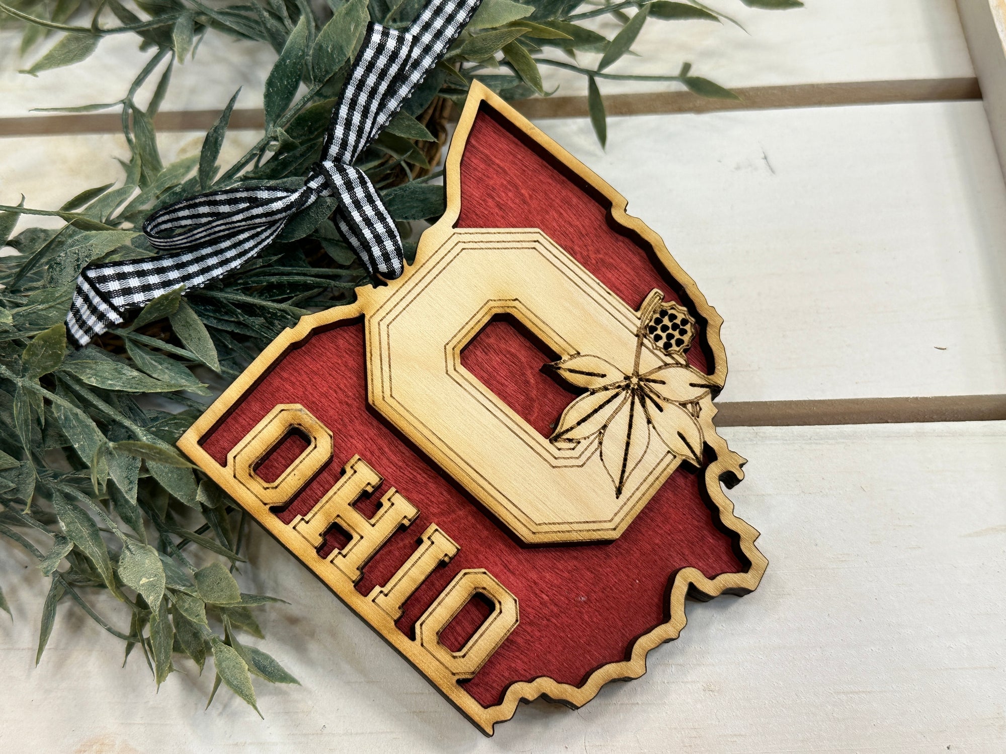 Handmade Ohio Ornament