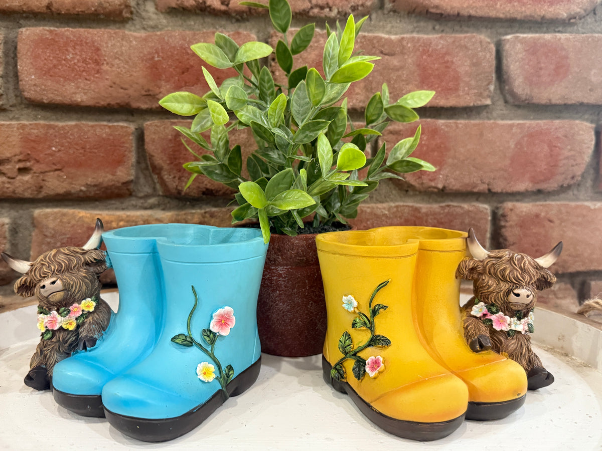 Highland Cow Planter - 2 Styles