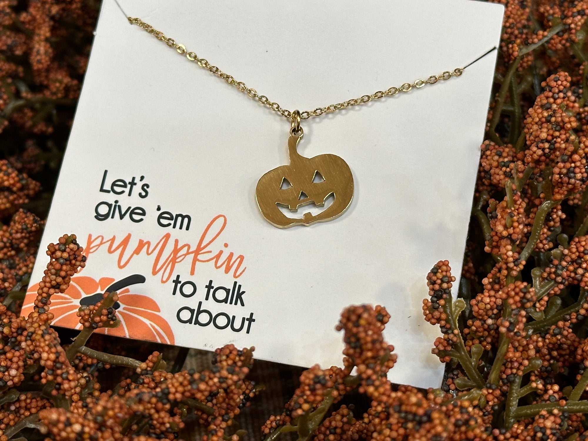 Jack o Lantern Necklace