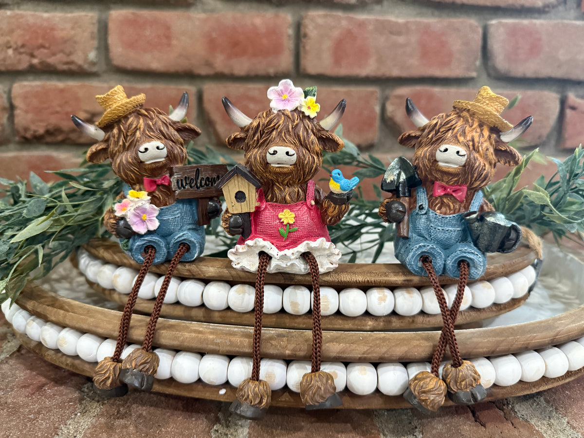 Highland Cow Sitter - 3 Styles